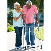 Load image into Gallery viewer, Deluxe Folding Walker, Two Button with 5, Adult