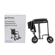 Load image into Gallery viewer, DynaRide Transport Wheelchair - x 16" w/ Fixed Full Arm