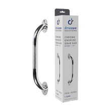 Load image into Gallery viewer, Chrome Knurled Grab Bar