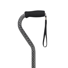 Load image into Gallery viewer, Offset Handle Cane Black Wave