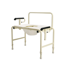 Load image into Gallery viewer, 10377 Bariatric HD Drop Arm Commode Backrest-26"