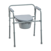 Load image into Gallery viewer, Folding Steel Commode