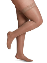 Load image into Gallery viewer, Women's Sheer Fashion Thigh-High 15-20mmHg
