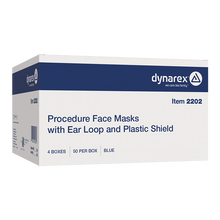 Load image into Gallery viewer, Procedure Face Mask w/ Ear Loop and Plastic Shield