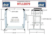 Load image into Gallery viewer, Free-standing Toilet Safety Rail