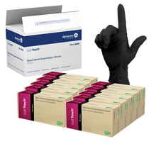 Load image into Gallery viewer, Safe-Touch Black Nitrile Exam Gloves