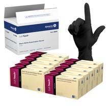 Load image into Gallery viewer, Safe-Touch Black Nitrile Exam Gloves