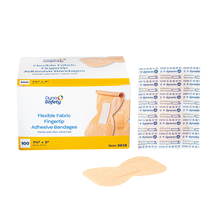 Load image into Gallery viewer, Flexible Fabric Fingertip Adhesive Fabric Bandages - Sterile