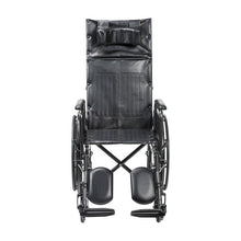 Load image into Gallery viewer, Reclining Wheelchair drive™ Silver Sport Detachable Full Arm Removable Padded Arm Style Swing-Away Elevating Legrest Black Upholstery 16,18 and 20 Inch Seat Width 300 lbs. Weight Capacity
