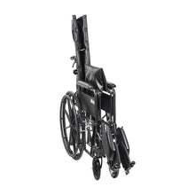 Load image into Gallery viewer, Reclining Wheelchair drive™ Silver Sport Detachable Full Arm Removable Padded Arm Style Swing-Away Elevating Legrest Black Upholstery 16,18 and 20 Inch Seat Width 300 lbs. Weight Capacity