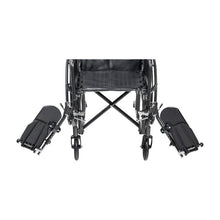 Load image into Gallery viewer, Reclining Wheelchair drive™ Silver Sport Detachable Full Arm Removable Padded Arm Style Swing-Away Elevating Legrest Black Upholstery 16,18 and 20 Inch Seat Width 300 lbs. Weight Capacity