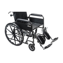 Load image into Gallery viewer, Reclining Wheelchair drive™ Silver Sport Detachable Full Arm Removable Padded Arm Style Swing-Away Elevating Legrest Black Upholstery 16,18 and 20 Inch Seat Width 300 lbs. Weight Capacity