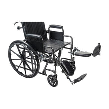 Load image into Gallery viewer, Reclining Wheelchair drive™ Silver Sport Detachable Desk Arm Removable Padded Arm Style Swing-Away Elevating Legrest Black Upholstery 16,18 and 20 Inch Seat Width 300 lbs. Weight Capacity