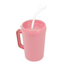Load image into Gallery viewer, Carafe, Insulated (hot or cold) w/ Lid and Flexible Straw