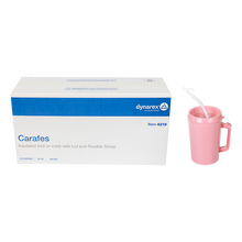 Load image into Gallery viewer, Carafe, Insulated (hot or cold) w/ Lid and Flexible Straw