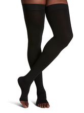 Load image into Gallery viewer, Secure Thigh-High Open-Toe 30-40mmHg
