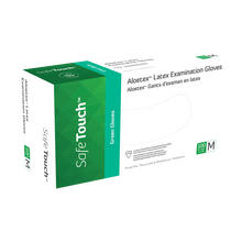 Load image into Gallery viewer, AloeTex Latex Gloves w/ Aloe