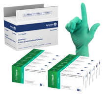 Load image into Gallery viewer, AloeTex Latex Gloves w/ Aloe