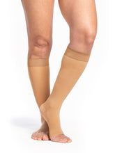 Load image into Gallery viewer, Women's Style Sheer Calf Open-Toe 15-20mmHg