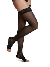 Load image into Gallery viewer, Women's Style Sheer Thigh-High Open-Toe 30-40mmHg