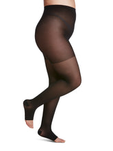 Load image into Gallery viewer, Women's Style Sheer Pantyhose Open-Toe 30-40mmHg