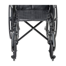 Load image into Gallery viewer, Reclining Wheelchair drive™ Silver Sport Detachable Desk Arm Removable Padded Arm Style Swing-Away Elevating Legrest Black Upholstery 16,18 and 20 Inch Seat Width 300 lbs. Weight Capacity