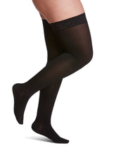 Load image into Gallery viewer, Women's Essential Opaque Thigh-High 30-40mmHg