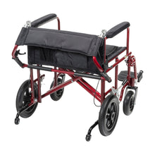 Load image into Gallery viewer, Aluminum HD 22" Red Transport Chair