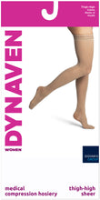 Load image into Gallery viewer, Women's DYNAVEN Sheer Thigh-High 15-20mmHg