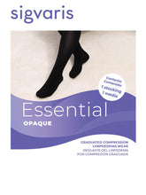 Load image into Gallery viewer, Men's Essential Opaque Thigh-High Single 30-40mmHg
