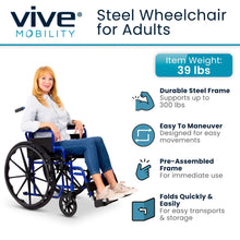 Load image into Gallery viewer, Core Wheelchair K1 (16"-18"-20", 300 lbs)