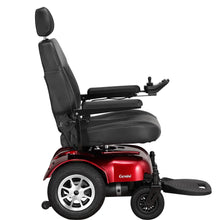 Load image into Gallery viewer, Merits Gemini Heavy-Duty Power Wheelchair, Rear-Wheel Drive, Captain Seat, Red, 450 lb Capacity