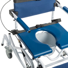 Load image into Gallery viewer, Tilting Aluminum Rehab Shower Chair Commode