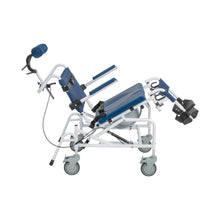 Load image into Gallery viewer, Tilting Aluminum Rehab Shower Chair Commode