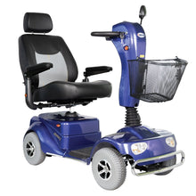 Load image into Gallery viewer, Merits Pioneer 4 Heavy-Duty Mobility Scooter, 4-Wheel, Captain Seat, Red, 400 lb Capacity