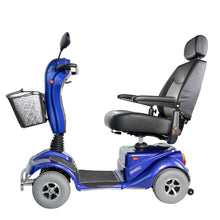 Load image into Gallery viewer, Merits Pioneer 4 Heavy-Duty Mobility Scooter, 4-Wheel, Captain Seat, Red, 400 lb Capacity