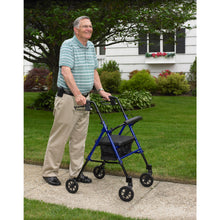 Load image into Gallery viewer, Adjustable Height Rollator, 6" Wheels, Blue