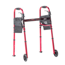 Load image into Gallery viewer, Deluxe Folding Travel Walker with 5" Wheels, Adult