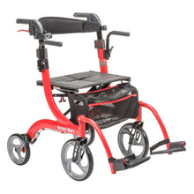 Load image into Gallery viewer, Nitro Duet Rollator and Transport Chair, Red