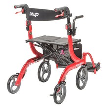 Load image into Gallery viewer, Nitro Duet Rollator and Transport Chair, Red