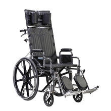 Load image into Gallery viewer, Deluxe Sentra Full Reclining Wheelchair, 22" Seat