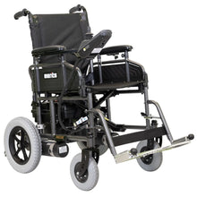 Load image into Gallery viewer, Merits Travel-Ease Folding Power Wheelchair, Rear-Wheel Drive, Sling Seat, Silver, 300 lb Capacity