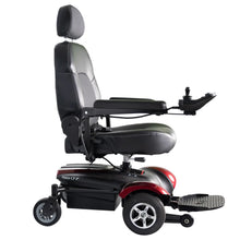 Load image into Gallery viewer, Merits Vision CF Power Wheelchair, Front-Wheel Drive, Captain Seat, Red, 300 lb Capacity