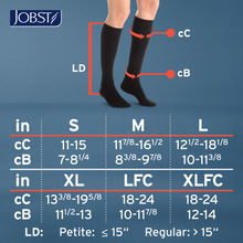 Load image into Gallery viewer, JOBST UltraSheer Compression Stockings 20-30 mmHg Knee High, Closed Toe, Anthracite, X-Large