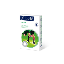 Load image into Gallery viewer, JOBST Sport Compression Socks 15-20 mmHg Knee High, Closed Toe, Royal Blue/Gray, X-Large