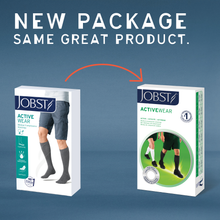 Load image into Gallery viewer, JOBST ActiveWear Compression Socks 20-30 mmHg, Knee High, Closed Toe, Black, X-Large