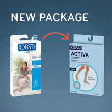 Load image into Gallery viewer, Jobst Activa Sosoft 15-20 Mmhg Compression Socks Knee Closed Toe Ribbed Design