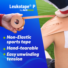 Load image into Gallery viewer, Leukotape P by Actimove Rigid Strapping Tape, Tan, 1.5 in. x 15 yd.