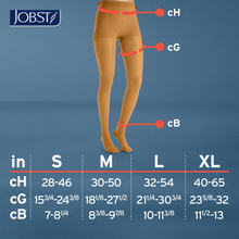 Load image into Gallery viewer, JOBST UltraSheer Compression Stockings 20-30 mmHg Waist High, Closed Toe, Sun Bronze, X-Large