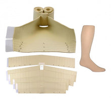 Load image into Gallery viewer, JOBST FarrowWrap Strong TTF Compression Wraps 30-40 mmHg Foot and Sock Kit, Tan, Medium
